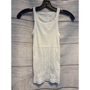 Nkd White Ribbed Cotton Tank Top Size XS